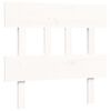 vidaXL Bed Frame without Mattress White 100x200 cm Solid Wood Pine