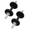 vidaXL Barbell and Dumbbell with Plates 90 kg Cast Iron
