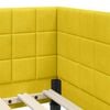 vidaXL Corner Bed Frame with Headboard Yellow 90 x 200 cm Velvet