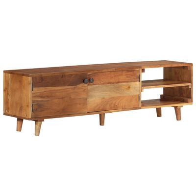 vidaXL TV Cabinet Solid Wood Acacia with Honey Finish 140x30x40 cm