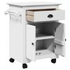 vidaXL Kitchen Trolley BODO White 72x45x80 cm