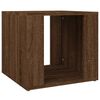 vidaXL Bedside Table Brown Oak 41x40x36 cm Engineered Wood