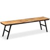 vidaXL Bench Reclaimed Teak and Steel 160x35x45 cm