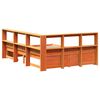 vidaXL Bookcase Bed 2 pcs Wax Brown 200 x 120 cm Solid Pine Wood