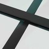 vidaXL Sliding Door with Hardware Set Black 102x205 cm ESG Glass