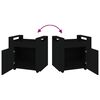 vidaXL Desk Trolley Black 60x45x60 cm Engineered Wood