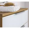 Germania Bathroom Cabinet GW-Avino 34x39x85 cm White and Navarra-oak