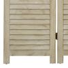 vidaXL 5-Panel Room Divider 175x165 cm Solid Wood Paulownia