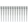 vidaXL Ground Spikes 12 pcs Silver 10x10x91 cm Galvanised Steel
