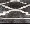 vidaXL Rug Washable Black and White 160x230 cm Anti Slip