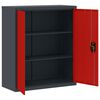 vidaXL File Cabinet Anthracite and Red 90x40x105 cm Steel