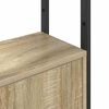 vidaXL Book Cabinet Sonoma Oak 40 x 24 x 161 cm Engineered Wood