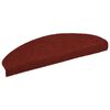 vidaXL Stair Mats Self-adhesive 10 pcs 65x21x4 cm Bordeaux Red Half Round Large