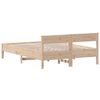 vidaXL Bed Frame without Mattress 150x200 cm King Size Solid Wood Pine