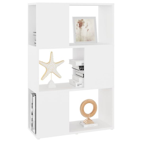 vidaXL Book Cabinet Room Divider White 60x24x94 cm Engineered Wood