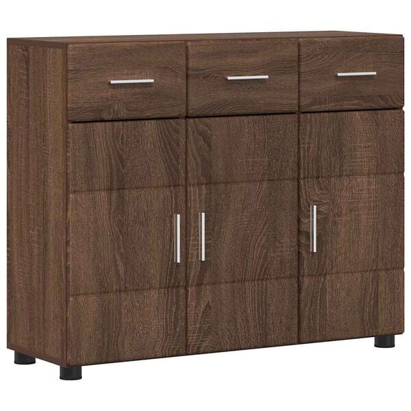 vidaXL Sideboard Brown Oak 88.5 x 30.5 x 73 cm Engineered Wood