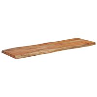 vidaXL Table Top 110x40x2.5 cm Rectangular Solid Wood Acacia Live Edge