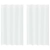 vidaXL Voile Curtain with Curtains 2 pcs White 175 x 140 cm Polyester