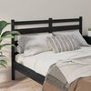 vidaXL Bed Headboard Black 186x4x100 cm Solid Wood Pine