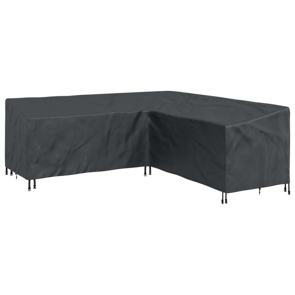 vidaXL Furniture Cover Black 235 x 235 x 80 cm 600D Oxford Fbric