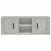 vidaXL TV Cabinet Concrete Grey 100x31.5x35 cm Engineered Wood