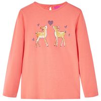 Kids' T-shirt with Long Sleeves Coral 92