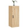 vidaXL Wall Mounted Cabinet Sonoma Oak 34.5x34x90 cm Engineered Wood