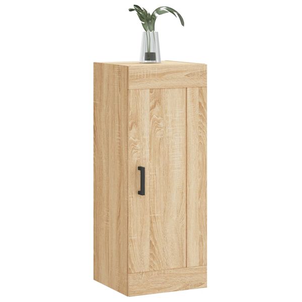 vidaXL Wall Mounted Cabinet Sonoma Oak 34.5x34x90 cm Engineered Wood