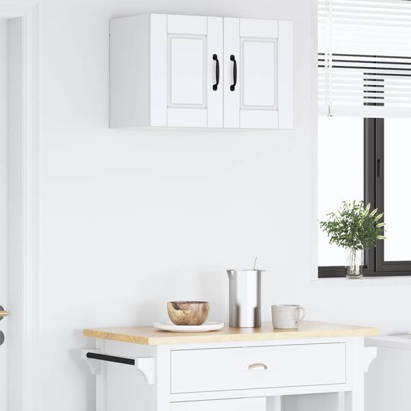 vidaXL Kitchen Cabinet with Door White 60 x 31 x 40 cm Engineered Wood