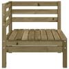 vidaXL Garden Sofa Corner Impregnated Wood Pine