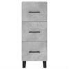 vidaXL Highboard Concrete Grey 34.5x34x180 cm Engineered Wood