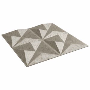 vidaXL Wall Panels 12 pcs 50 x 50 cm Origami Beton XPS Foam