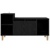 vidaXL TV Cabinet Black Oak 100 x 35 x 55 cm Engineered Wood