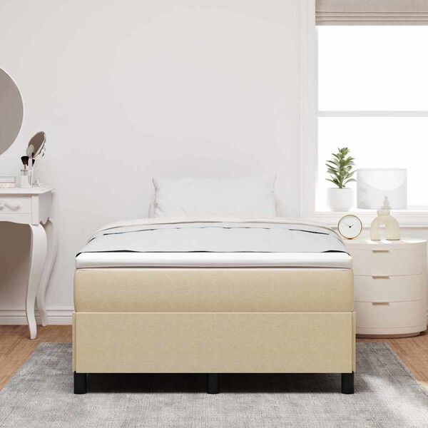 vidaXL Bed Frame Grey Green 120 x 190 cm Corduroy fabric