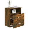 vidaXL Bed Cabinets 2 pcs Smoked Oak 50x32x60 cm