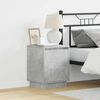 vidaXL Bedside Cabinet Concrete Grey 39 x 34.5 x 50 cm Engineered wood