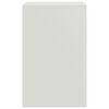 vidaXL Bedside Cabinets 2 pcs White 34.5x39x62 cm Steel