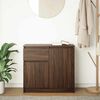vidaXL Sideboard with Drawer Brown Oak 71x35x65 cm Engineered Wood