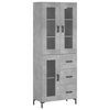 vidaXL Highboard Concrete Grey 69,5x34x180 cm Engineered Wood