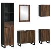vidaXL Bathroom Furniture Set with Drawer 5 pcs White Engineered Wood