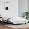 vidaXL Bed Frame without Mattress White 90x190 cm Single Single Faux Leather
