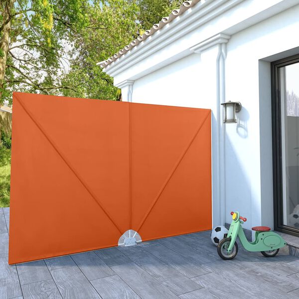 vidaXL Collapsible Terrace Side Awning Terracotta 300x200 cm