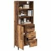 vidaXL Highboard Old Wood 69.5 x 34 x 180 cm Engineered Wood
