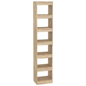 vidaXL Book Cabinet/Room Divider Sonoma Oak 40x30x198 cm