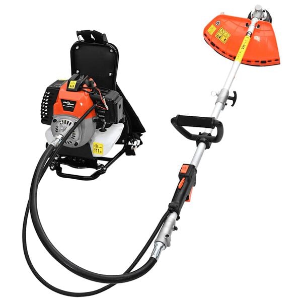 vidaXL Brush Cutter Backpack Design Orange 52 cc 1.45 kW