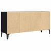 vidaXL TV Cabinet Set Black 69.5 x 30 x 50 cm Engineered Wood