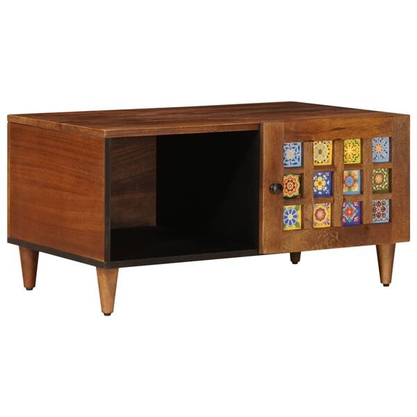 vidaXL Coffee Table Brown 80 x 50 x 40 cm Solid Mango Wood