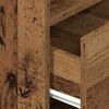 vidaXL Bedside Cabinets 2 pcs with Drawer Old Wood 25x31x66 cm