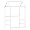 vidaXL Bed Frame with Roof without Mattress White 75x190 cm Small Single