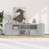 vidaXL Corner Cabinet Concrete Grey 160x40x45 cm Engineered Wood